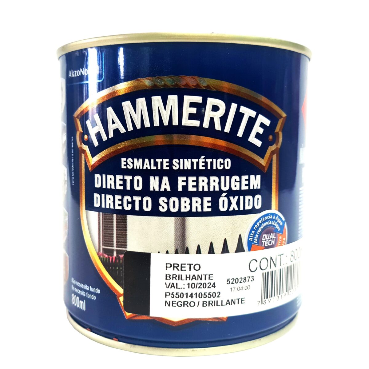 Glossy-08-l.jpg HY HAMMERITE GLOSSY BLACK 800ML - Imagen 1